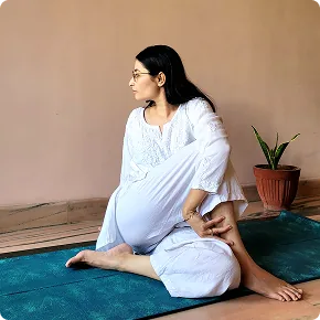 Ardha Matsyendrasana, the seated spinal twist